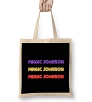 Magic Johnson - Basketball gifts Vintage Retro Rainbow Quotes For BOYS AND Dad Bez Çanta Uzun Saplı