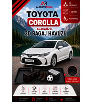 Toyota Corolla 2018 - 2026 Araca Özel 3D Bagaj Havuzu