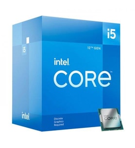 INTEL i5-12400F 6 Core, 2.5Ghz, 18Mb, 65W, LGA1700, 12.Nesil, BOX, (Grafik Kart YOK, Fan VAR)