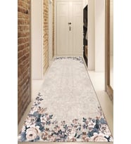 Dijital Baskılı Kaymaz Taban Yıkanabilir Modern Yolluk Ve Koridor Halısı NDU-HT-139 (Bej)