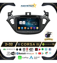 Opel Corsa 2017-2019 Model 2+64GB Android 13 Kablosuz Carplay Navigasyon Multimedya Sistemi