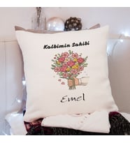 Kalbimin Sahibi Tasarımlı Yastık Kişiye Özel