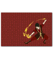 Cakapuzzle Avatar Hava Bükücü Anime Kırmızı  120 Parça Puzzle Yapboz MDF (Ahşap)