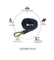 Köpek Boyun Tasmasi Waterproof Leash Mavi