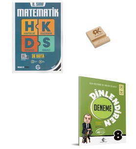 Arı LGS 8. Sınıf Matematik ve Din Kültürü Haftalık Kazanım Denemeleri + Telefon Standı