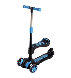 Scooter Cool Wheels Işıklı Mavi Combo Oturaklı Scooter 5+