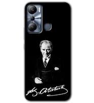 İnfinix Hot 20i Kılıf HD Desen Baskılı Kılıf - Atatürk İmza