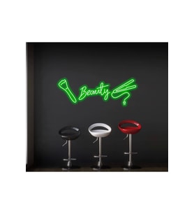 Beauty Yazılı ve Şekilli Neon Tabela