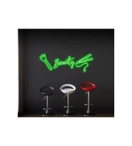 Beauty Yazılı ve Şekilli Neon Tabela
