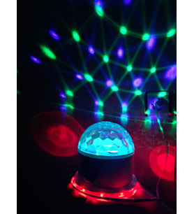 Döner Disco Işıklandırmalı Bluetooth Hoparlör