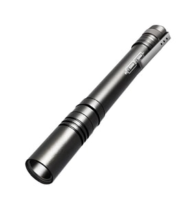 Mini LED El Feneri Kalem Tipi Taşınabilir Metal Gövdeli Cep Feneri Klipsli 1W LED Pilli