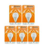 (5 Adet) Osaka 7W (50W) Sarı Işık E14 Duylu (İnce Duy) Led Mini Ampul