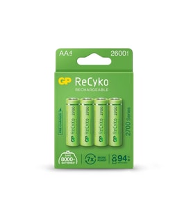 GP AA 2600 mAh Şarjlı Kalem Pil 4'lü Paket GP270AAHCEMTR