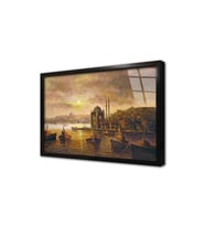 İstanbul Ortaköy Camii Çerçeveli Cam Tablo