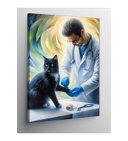 Kanvas Tablo Veteriner Ve Kedi 100 X 140 Cnvsdkey-126260-100-140