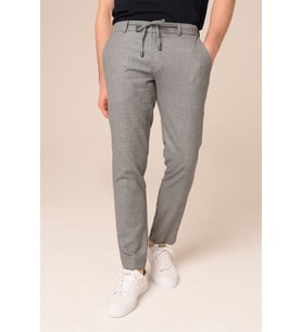 Erkek Jogger Gri Armürlü Pantolon Slim Fit  Agustini