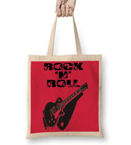 Rock Roll Müzik Bez Çanta Uzun Saplı