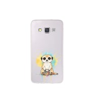 Samsung Galaxy A3 ile Uyumlu Splash Mirket Tasarımlı Şeffaf Silikon Kılıf