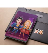 Bk Gift Kişiye Özel Süper Kahramanlar Karikatürlü Beyaz Defter-1 , Arkadaşa Hediye , Sevgiliye Hediye