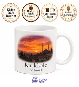 Kırıkkale Anadolu Akşamı Baskılı Kupa Bardak Özel Tasarım Hediye