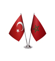 Fas İkili Masa Bayrağı