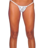 Beyaz Dantelli Tanga Tm1165