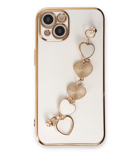 iPhone 14 Plus Kılıf Esila Silikon - Beyaz