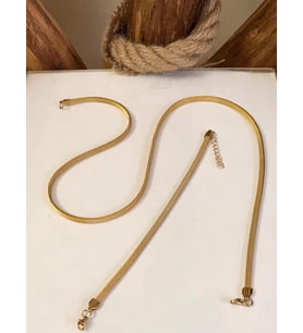 Gold Renk İtalyan Model 319L Hasır Çelik Kolye&Bileklik Set