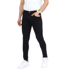Erkek Siyah Kot Pantolon Skınnfıt 1000 BGL-ST02316