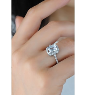 ENCİLİ SİLVER 925 Ayar Gümüş Swarovski Model Gümüş Kadın Yüzük