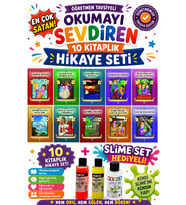 4.Sınıf Öğretmen Tavsiyeli Okumayı Sevdiren 80 Sayfa 10 Kitaplık Hikaye Seti-2 (Slime Set Hediyeli)