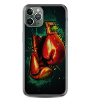 Apple iPhone 11 12 13 14 Pro Max Kılıf Desemli Silikon Boks Eldiveni 1763