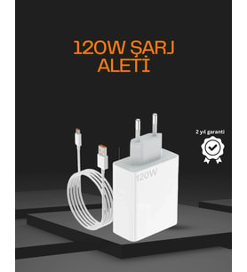 120 Watt Type C Şarj Başlığı Poco X3 X4 X5 Pro Uyumlu