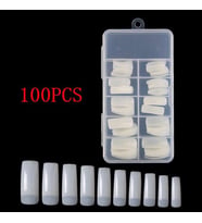 Half Cover Tırnak Tipsi 100 adet Naturel renk (H065)