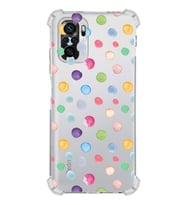 PrintiFy Xiaomi Redmi Note 10 Uyumlu Water Color 6 Baskılı Şeffaf Köşe Korumalı Antişok Kılıf