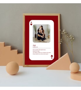 Aşk 1 Fotoğraflı 30 X 40 Çerçeve (Ahşap)
