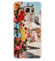 Samsung S7 Edge S20 Fe Plus Ultra S21 S22 Kılıf Desenli Silikon Gerçek Çiçekler 1743