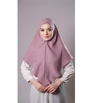 Violet Pratik Hazır Geçmeli Tesettür Eşarp Pamuk Caz Kumaş Düz Hijab 2306_21