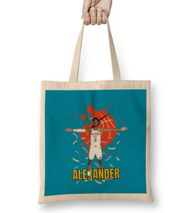 Shai Gilgeous Alexander Shai Gilgeous Alexander Vintage Art -Legend Basketball Gift Vintage Retro Style Bez Çanta Uzun Saplı