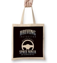 Driving Instructor Ninja Novice Driver School Lesson Teacher Bez Çanta Uzun Saplı