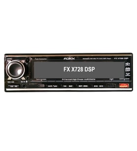 FOXX F X728 DSP Oto Teyp USB/TF/BT/AUX/MP3/WMA Oynatıcı/4*60W/Kumanda/EQ/3 Anfi Çıkışlı/App Kontrol (Siyah)