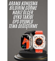 Yeni Model Akıllı Saat Watch Gümüş Kasa 45Mm Titreşim
