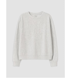 LCW Kids Gri Bisiklet Yaka Kız Çocuk Sweatshirt