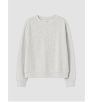 LCW Kids Gri Bisiklet Yaka Kız Çocuk Sweatshirt