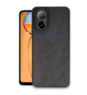 Realme 12 Lite Kılıf Aras Deri Kapak - Siyah