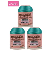 3 Adet Altınbaşak Oya ve Dantel İpi 20 gr - Royaleks - No: 316