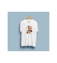 Oversize Kahve Çekirdekleri Tasarım unisex T-shirt