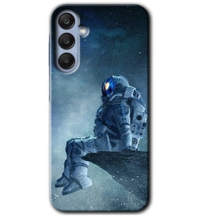 Galaxy A35 Kılıf HD Desen Baskılı Kılıf - Astronot Yalnızlığı