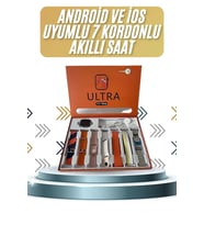 7 Kordonlu Akıllı Saat Plastik Kordon Hasır Kordon Çelik Kordon