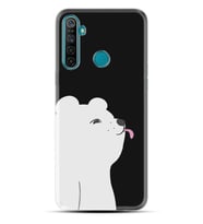 Realme 5i 5 Pro 6i 7 Pro 8 Kılıf Desemli Silikon Panda Sevimli 1738